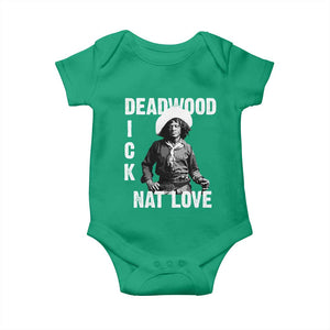 Nat Love Baby Onesie Deadwood Dick Black Cowboy Western Legend Vintage TS02 Irish Green Print Your Wear