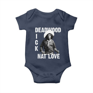 Nat Love Baby Onesie Deadwood Dick Black Cowboy Western Legend Vintage TS02 Navy Print Your Wear