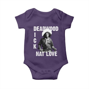 Nat Love Baby Onesie Deadwood Dick Black Cowboy Western Legend Vintage TS02 Purple Print Your Wear