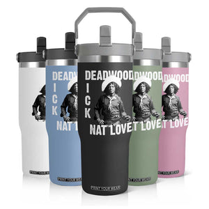 Nat Love Flip Straw Tumbler Deadwood Dick Black Cowboy Western Legend Vintage TS02 Print Your Wear