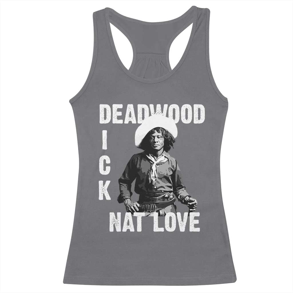 Nat Love Racerback Tank Top Deadwood Dick Black Cowboy Western Legend Vintage TS02 Charcoal Print Your Wear