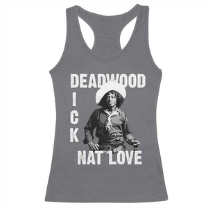 Nat Love Racerback Tank Top Deadwood Dick Black Cowboy Western Legend Vintage TS02 Charcoal Print Your Wear