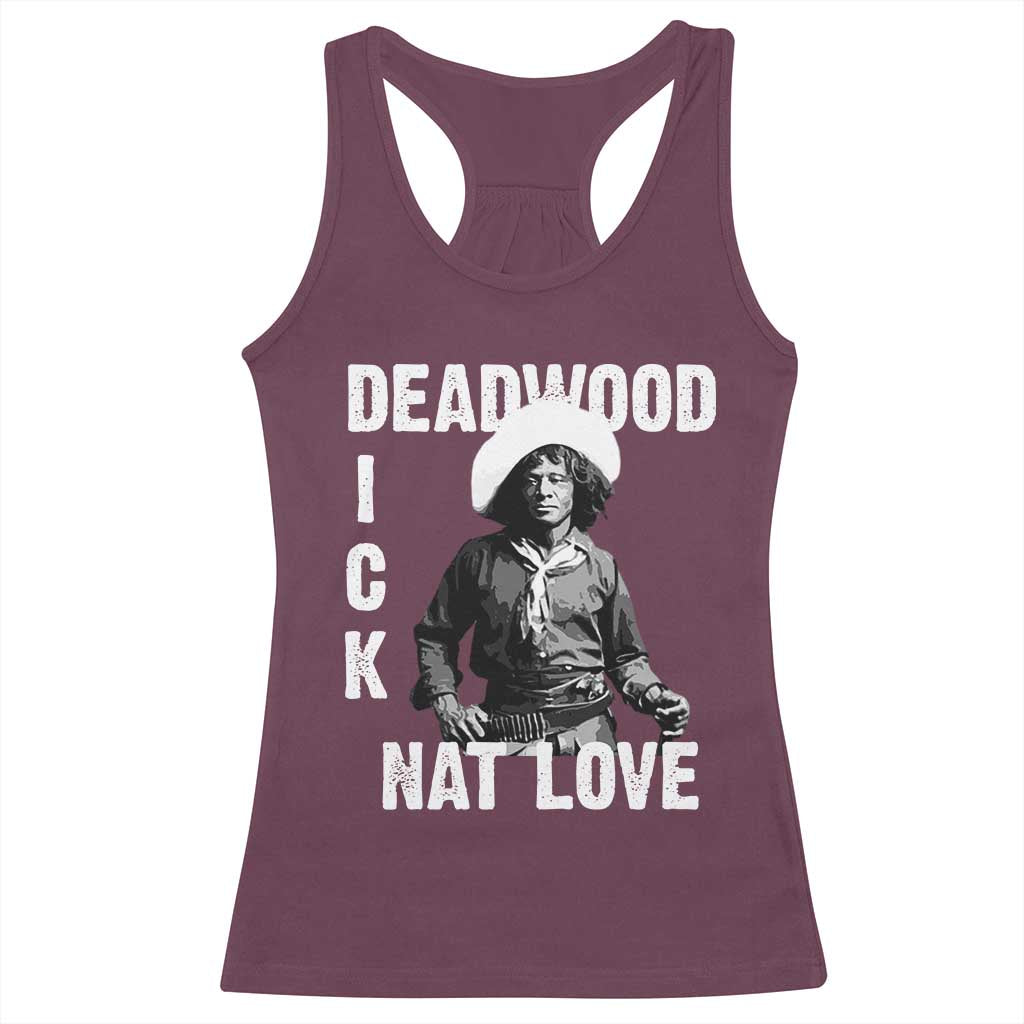 Nat Love Racerback Tank Top Deadwood Dick Black Cowboy Western Legend Vintage TS02 Maroon Print Your Wear