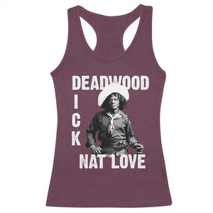 Nat Love Racerback Tank Top Deadwood Dick Black Cowboy Western Legend Vintage TS02 Maroon Print Your Wear