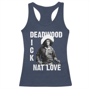 Nat Love Racerback Tank Top Deadwood Dick Black Cowboy Western Legend Vintage TS02 Navy Print Your Wear