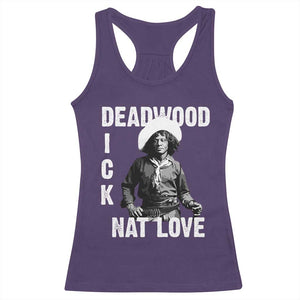 Nat Love Racerback Tank Top Deadwood Dick Black Cowboy Western Legend Vintage TS02 Purple Print Your Wear