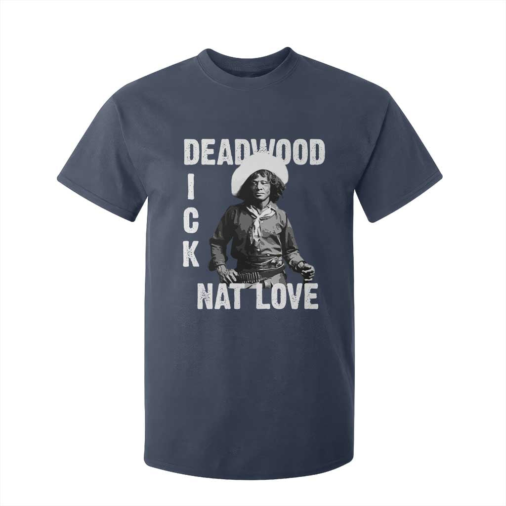 Nat Love T Shirt For Kid Deadwood Dick Black Cowboy Western Legend Vintage TS02 Navy Print Your Wear