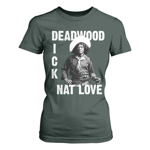 Nat Love T Shirt For Women Deadwood Dick Black Cowboy Western Legend Vintage TS02 Dark Forest Green Print Your Wear