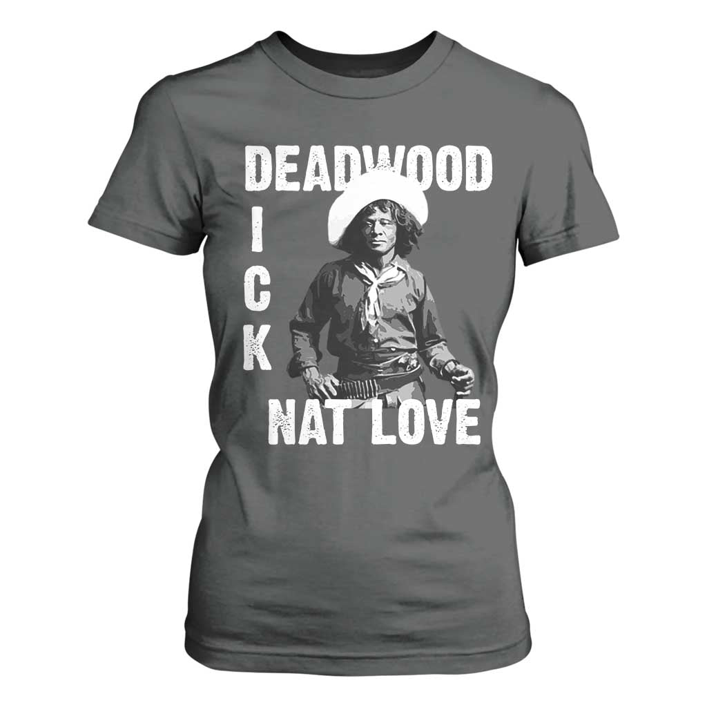 Nat Love T Shirt For Women Deadwood Dick Black Cowboy Western Legend Vintage TS02 Dark Heather Print Your Wear