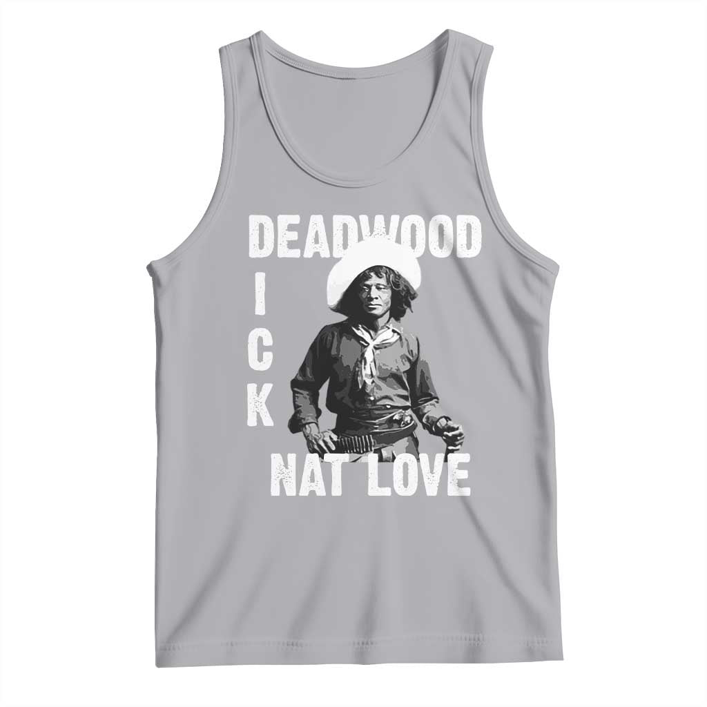 Nat Love Tank Top Deadwood Dick Black Cowboy Western Legend Vintage TS02 Athletic Heather Print Your Wear