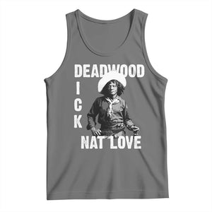 Nat Love Tank Top Deadwood Dick Black Cowboy Western Legend Vintage TS02 Black Heather Print Your Wear