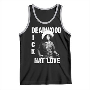 Nat Love Tank Top Deadwood Dick Black Cowboy Western Legend Vintage TS02 Black Athletic Heather Print Your Wear