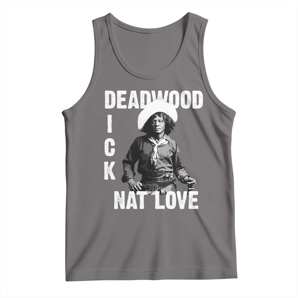 Nat Love Tank Top Deadwood Dick Black Cowboy Western Legend Vintage TS02 Deep Heather Print Your Wear
