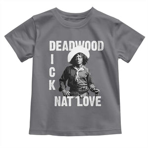 Nat Love Toddler T Shirt Deadwood Dick Black Cowboy Western Legend Vintage TS02 Charcoal Print Your Wear