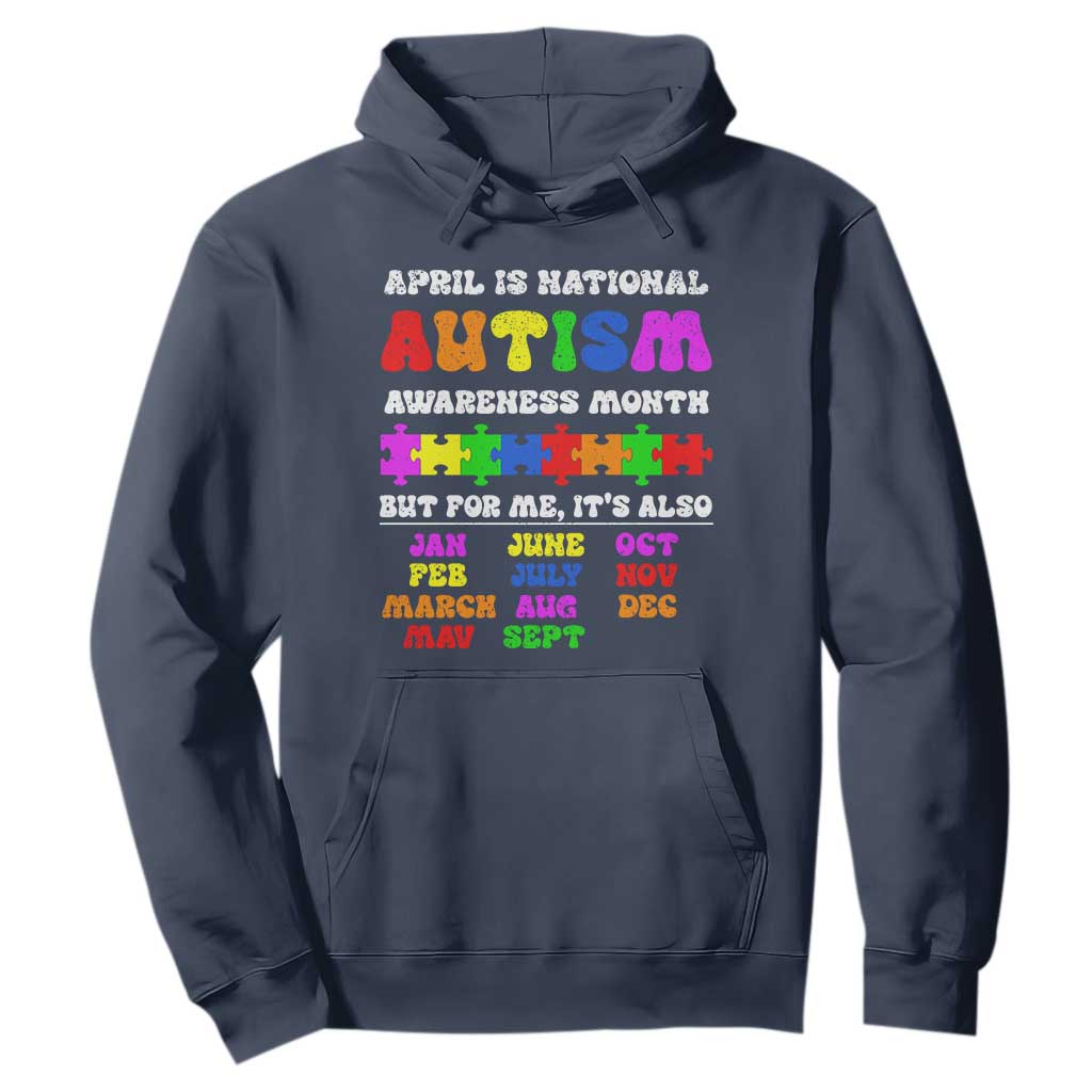 National Autism Awerness Month Hoodie Autistic Kids Gift TS10 Navy Print Your Wear