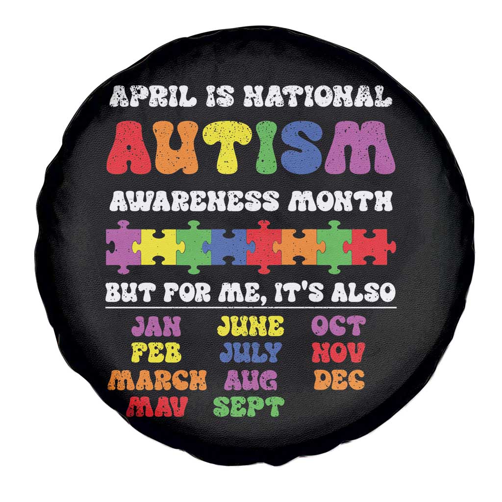 National Autism Awerness Month Spare Tire Cover Autistic Kids Gift TS10 Print Your Wear