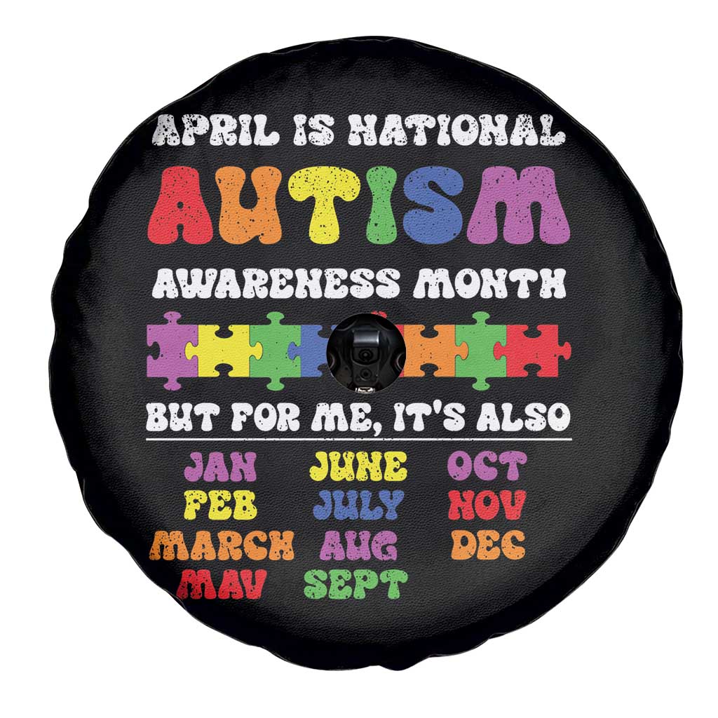 National Autism Awerness Month Spare Tire Cover Autistic Kids Gift TS10 Print Your Wear