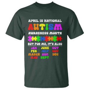 National Autism Awerness Month T Shirt Autistic Kids Gift TS10 Dark Forest Green Print Your Wear