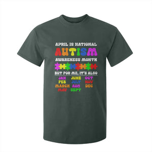 National Autism Awerness Month T Shirt For Kid Autistic Kids Gift TS10 Dark Forest Green Print Your Wear