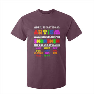 National Autism Awerness Month T Shirt For Kid Autistic Kids Gift TS10 Maroon Print Your Wear