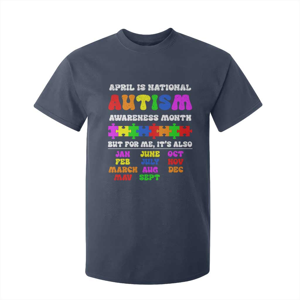 National Autism Awerness Month T Shirt For Kid Autistic Kids Gift TS10 Navy Print Your Wear