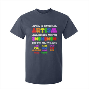 National Autism Awerness Month T Shirt For Kid Autistic Kids Gift TS10 Navy Print Your Wear