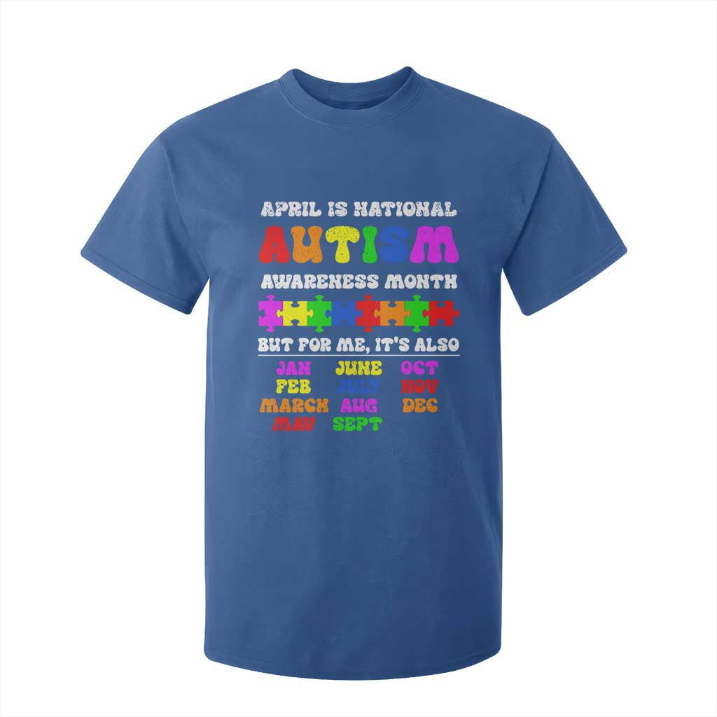 National Autism Awerness Month T Shirt For Kid Autistic Kids Gift TS10 Royal Blue Print Your Wear