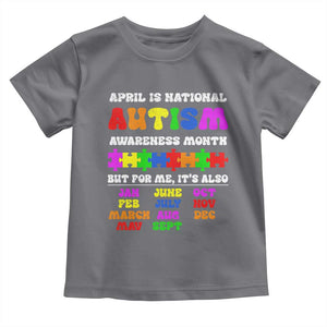 National Autism Awerness Month Toddler T Shirt Autistic Kids Gift TS10 Charcoal Print Your Wear