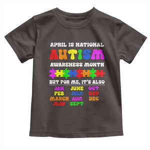 National Autism Awerness Month Toddler T Shirt Autistic Kids Gift TS10 Dark Chocolate Print Your Wear