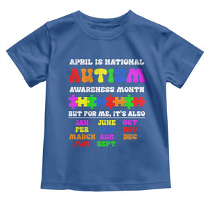 National Autism Awerness Month Toddler T Shirt Autistic Kids Gift TS10 Royal Blue Print Your Wear