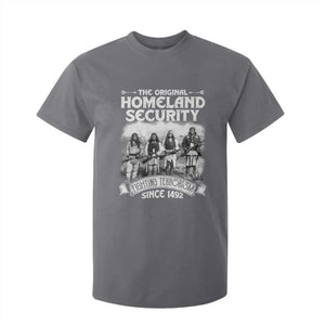Native American T Shirt For Kid Original Homeland Security TS09 Charcoal Print Your Wear