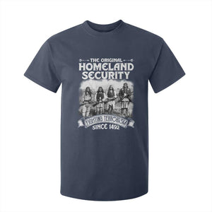 Native American T Shirt For Kid Original Homeland Security TS09 Navy Print Your Wear
