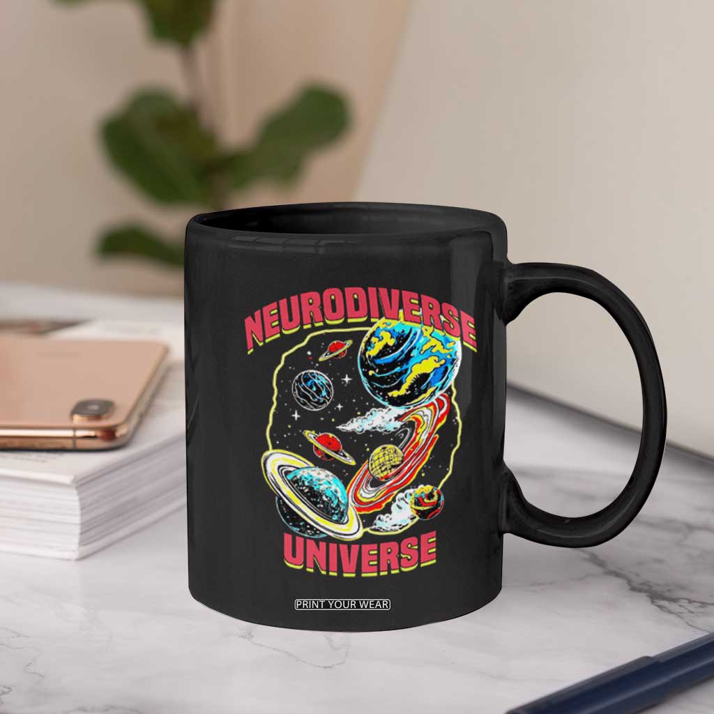 Neurodiverse Universe Coffee Mug Neurodiversity Embrace ADHD Autism ASD TS02 Print Your Wear