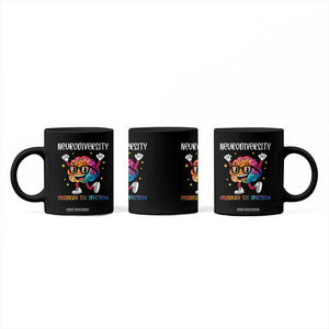Neurodiversity Brain Coffee Mug Celebrate The Spectrum Autism Acceptance ASD ADHD TS02 Print Your Wear