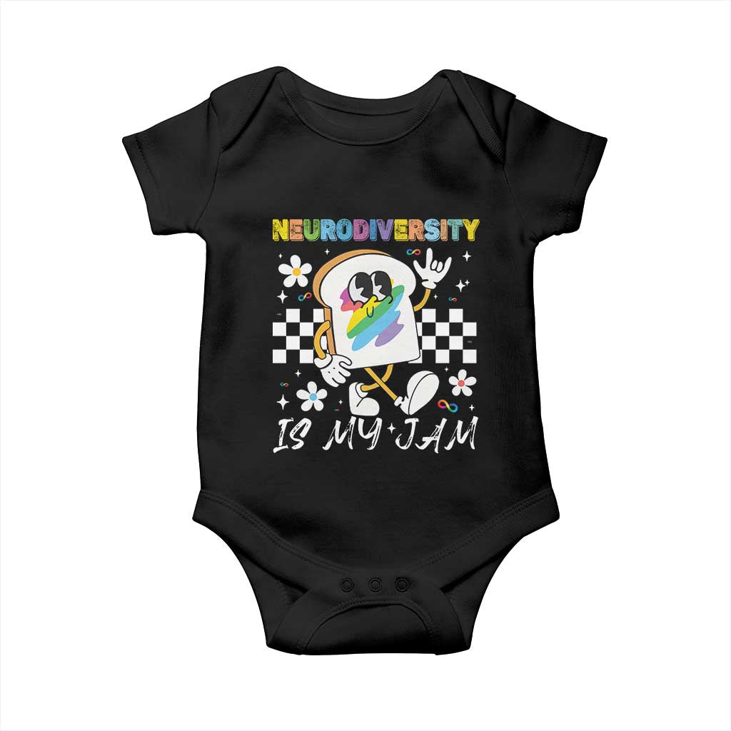Neurodiversity Is My Jam Inclusion Autism Awareness Baby Onesie Special Education Teacher Para Gift TS10 Black Print Your Wear