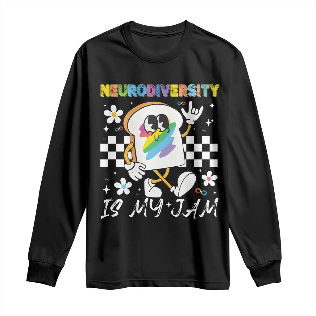 Neurodiversity Is My Jam Inclusion Autism Awareness Long Sleeve Shirt Special Education Teacher Para Gift TS10 Black Print Your Wear