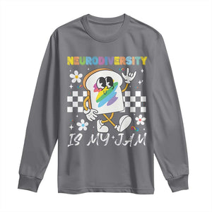Neurodiversity Is My Jam Inclusion Autism Awareness Long Sleeve Shirt Special Education Teacher Para Gift TS10 Charcoal Print Your Wear