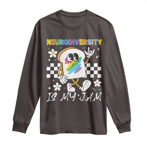 Neurodiversity Is My Jam Inclusion Autism Awareness Long Sleeve Shirt Special Education Teacher Para Gift TS10 Dark Chocolate Print Your Wear