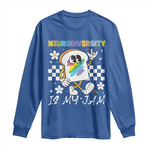 Neurodiversity Is My Jam Inclusion Autism Awareness Long Sleeve Shirt Special Education Teacher Para Gift TS10 Royal Blue Print Your Wear