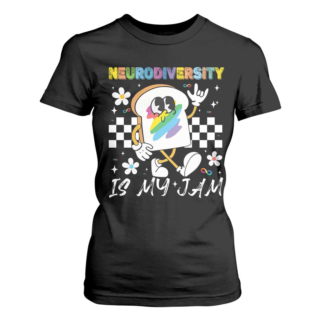 Neurodiversity Is My Jam Inclusion Autism Awareness T Shirt For Women Special Education Teacher Para Gift TS10 Black Print Your Wear