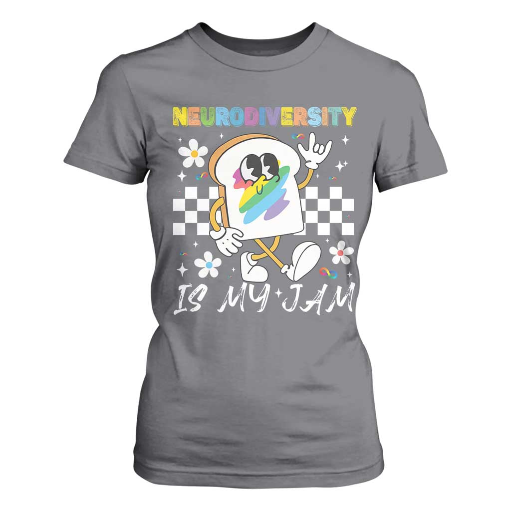 Neurodiversity Is My Jam Inclusion Autism Awareness T Shirt For Women Special Education Teacher Para Gift TS10 Charcoal Print Your Wear
