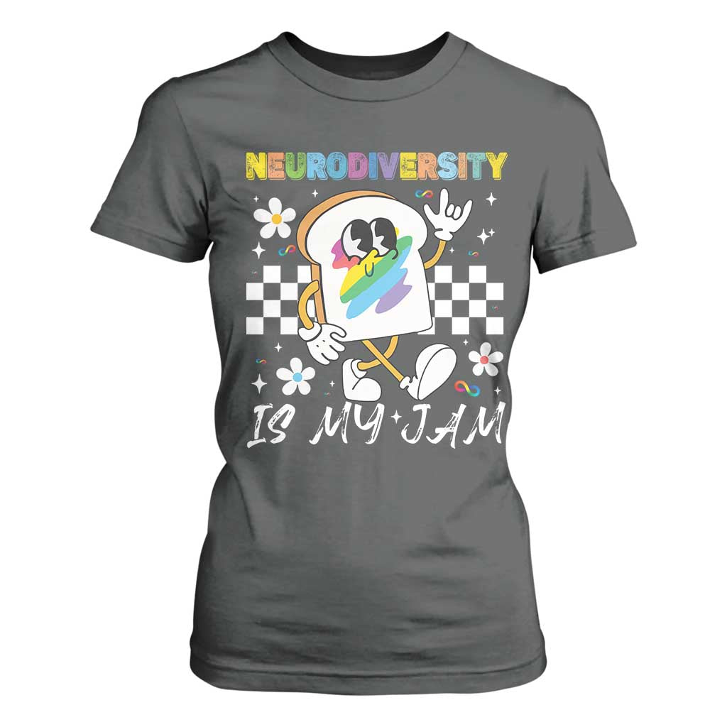Neurodiversity Is My Jam Inclusion Autism Awareness T Shirt For Women Special Education Teacher Para Gift TS10 Dark Heather Print Your Wear