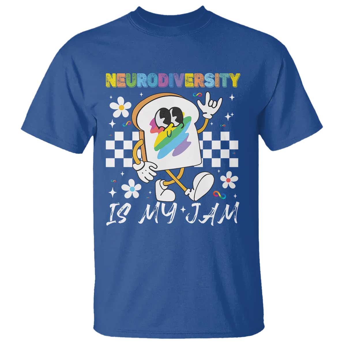 Neurodiversity Is My Jam Inclusion Autism Awareness T Shirt Special Education Teacher Para Gift TS10 Royal Blue Print Your Wear