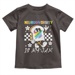 Neurodiversity Is My Jam Inclusion Autism Awareness Toddler T Shirt Special Education Teacher Para Gift TS10 Dark Chocolate Print Your Wear