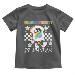 Neurodiversity Is My Jam Inclusion Autism Awareness Toddler T Shirt Special Education Teacher Para Gift TS10 Dark Heather Print Your Wear