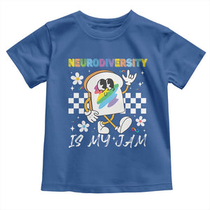 Neurodiversity Is My Jam Inclusion Autism Awareness Toddler T Shirt Special Education Teacher Para Gift TS10 Royal Blue Print Your Wear