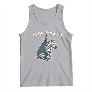 Never Forget Ed The Zebra Meme Tank Top Funny Viral Animal Escape Internet Humor Fans TS02 Athletic Heather Print Your Wear