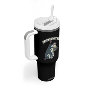Never Forget Ed The Zebra Meme Tumbler With Handle Funny Viral Animal Escape Internet Humor Fans TS02 Print Your Wear