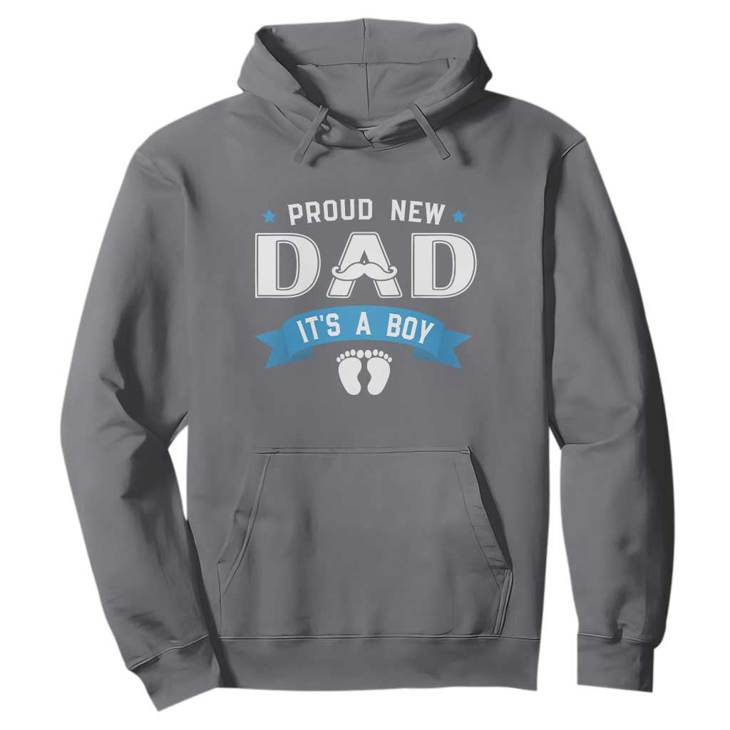 New Dad Its a Boy Hoodie Daddy Of Newborn Baby Boy Son First Father Day TS10 Charcoal Print Your Wear