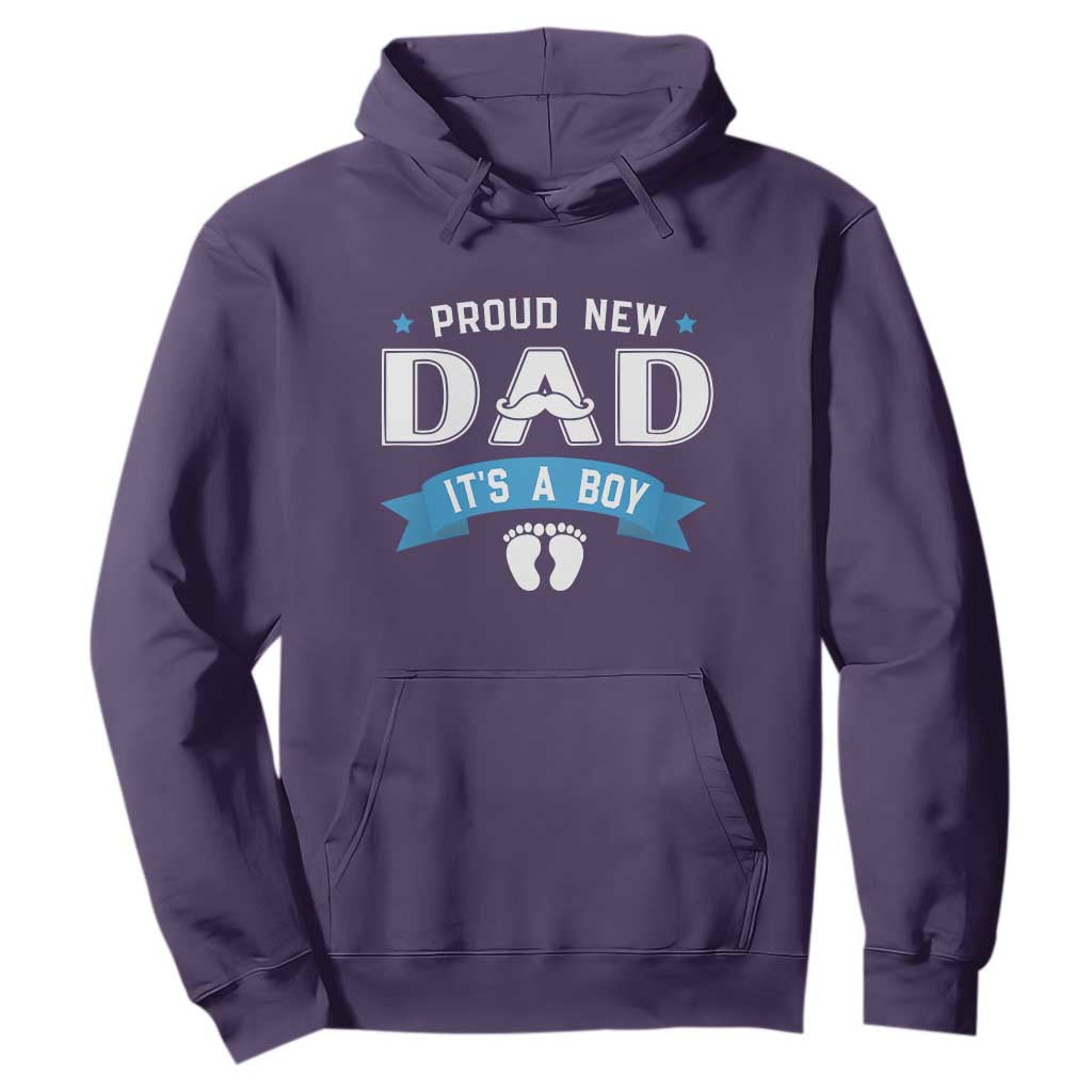 New Dad Its a Boy Hoodie Daddy Of Newborn Baby Boy Son First Father Day TS10 Purple Print Your Wear